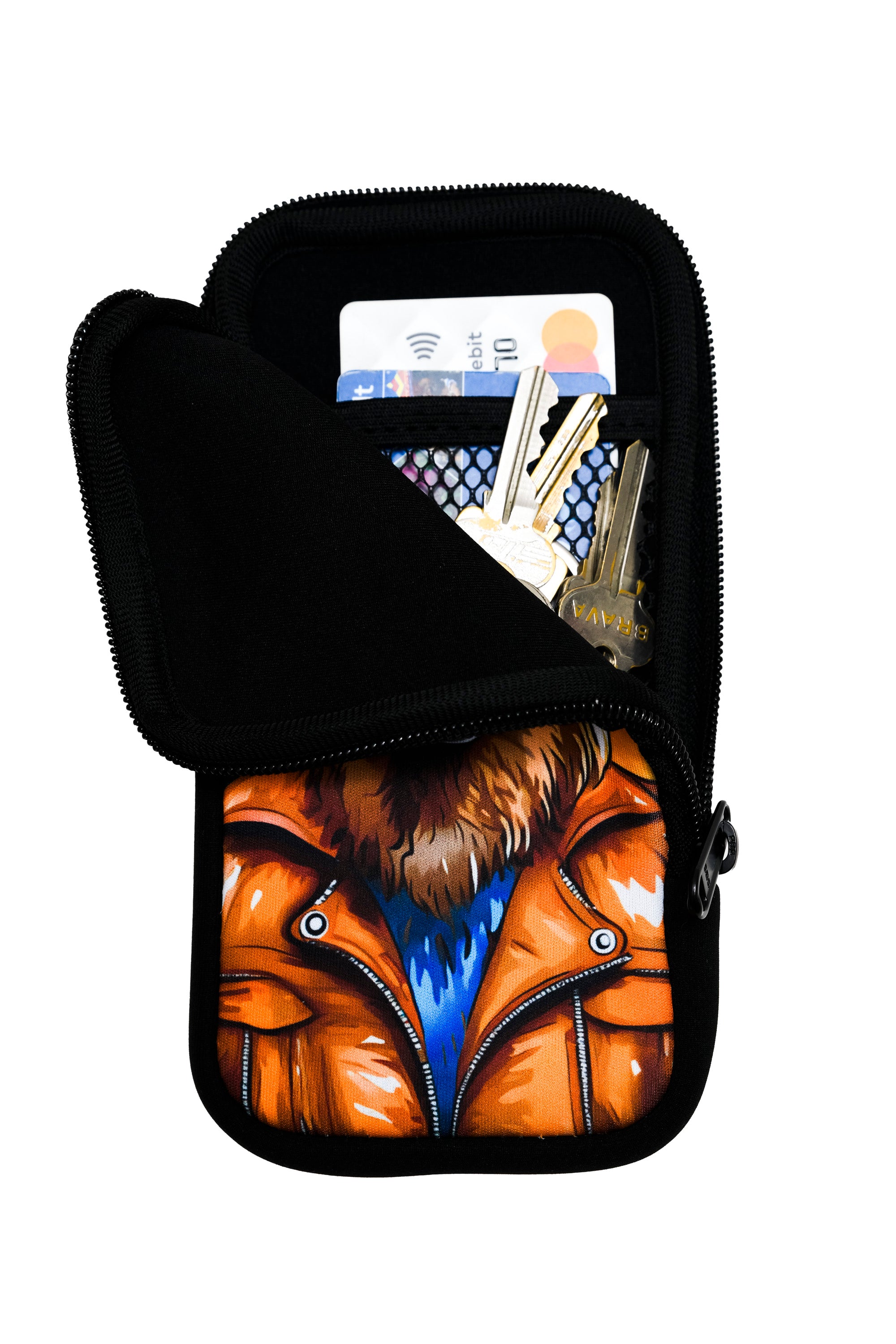 Travel Pouch with Detachable Lanyard - Cool Camel